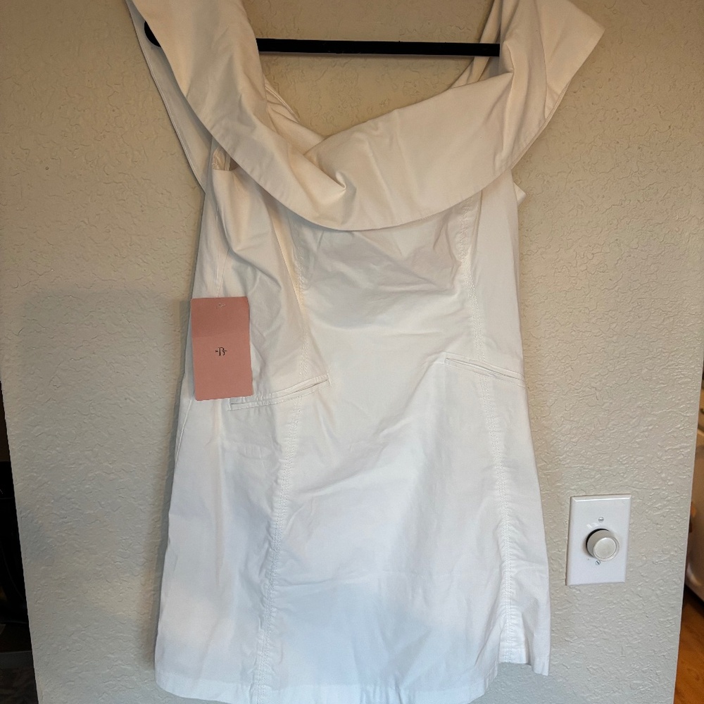 BHLDN Ingrid Off-The-Shoulder Mini Dress – Size 12 (NWT) - Picture 3 of 5